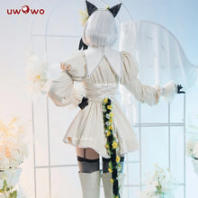 Load image into Gallery viewer, LAST BATCH UWOWO Game Nierr: Automataa 2BB Catgirll Namjatownn Collab White Cosplay Costume Maid Dress Halloween Costume
