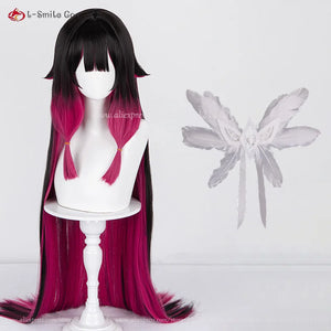 High Quality Columbina Cosplay Wig Fatui Damselette Colombina Cosplay Anime Wigs Heat Resistant Synthetic Hair + Wig Cap