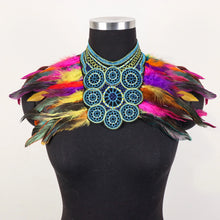 Load image into Gallery viewer, Cosplay Costume Additions Featuring, Gothic Faux Feather-For Carnivals, Party Costume, And Runway Shows
