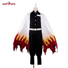 Load image into Gallery viewer, In Stock UWOWO Rengoku Cosplay Costume New Design Kimetsu no Yaiba Demon Slayer Demon Slayer Cosplay Outfit Halloween Haori
