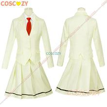 Load image into Gallery viewer, Anime WataMote Tomoko Kuroki Cosplay Costume Women Yellow Jk Skirt High School Convention Uniform Socks Tie Set
