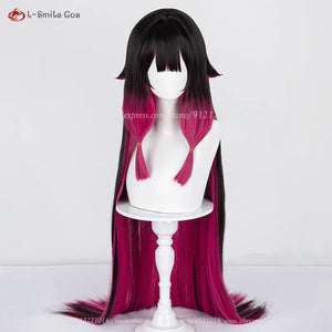 High Quality Columbina Cosplay Wig Fatui Damselette Colombina Cosplay Anime Wigs Heat Resistant Synthetic Hair + Wig Cap