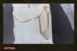 IN STOCK UWOWO Anime Albedo Cosplay Costume Halloween Christmas Costume Cos Women White Dress Albedoo Cosplay