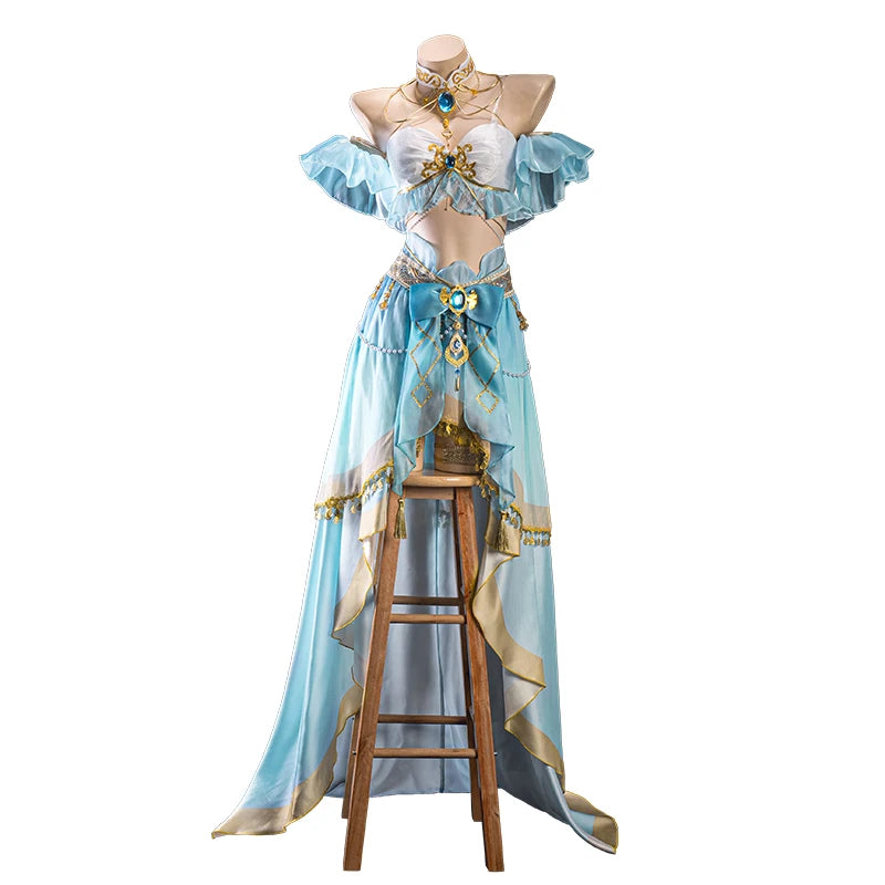 IN STOCK UWOWO Nilou Cosplay Genshin Impact Fanart Nilou 'Aqua Seraphina' Dance Dress Cosplay Costume