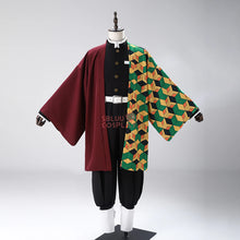 Load image into Gallery viewer, SBluuCosplay Tomiokaa Giyuu Cosplay Costume Haori Embroidery SR Quality TR Material
