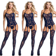 Load image into Gallery viewer, Porn Sexy Body Stocking Lingerie Erotic Women Hot Babydoll Costumes Open Crotch Underwear For Sex Tenue Femme Erotique Bodysuit

