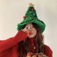Load image into Gallery viewer, Cosplay Costume Funny Cloth Home Star Gift  Ball For Adult Xmas Ornaments Christmas Decor Christmas Tree Hat Christmas Hat
