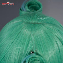 Load image into Gallery viewer, UWOWO League of Legends/LOL: Gwen Prestige Crystal Rose Wildd Rift WR ASU Cosplay Wig High Quality Light Green Hair
