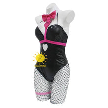 Load image into Gallery viewer, Miku Rabbit Hole Cosplay Wig Black Patent Leather Bunny Girl Sexy Cute Halloween Cosplay Costumes Headdresses Clothes Bows G # 1
