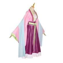 Load image into Gallery viewer, New Maomao Cosplay Costume Wig Anime The Apothecary Diaries Pink Dress Halloween Party for Women
