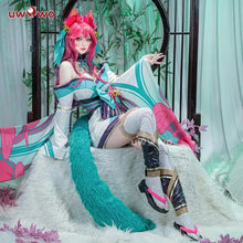 Load image into Gallery viewer, IN STOCK UWOWO LOL Ahri Cosplay Costume League of Legends Spirit Blossom Cosplay Ahri New The Nine-Tailed Foxx Halloween Oufit

