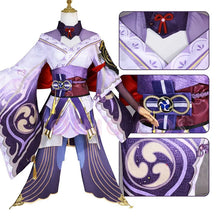 Load image into Gallery viewer, High Quality Genshin Impact Raiden Shogun Cosplay Costume Carnival Uniform Wig Anime Halloween Costumes Women Game Beelzebul
