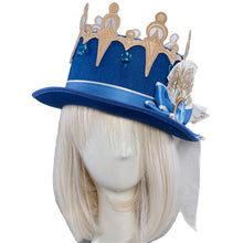 Load image into Gallery viewer, UWOWO Furina Cosplay Hat Genshin Impact Furina Focalors Cosplay Hydro Archon Fontaine Rococo Style Headwear with Acces
