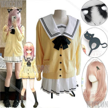 Load image into Gallery viewer, Muko Aoi MIYUKI Anime You and ME and Her: A Love Story Cosplay Costume Girl Shirt Skirt Sweater JK School Uniform Halloween Set
