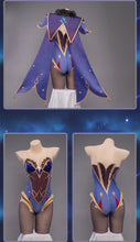Load image into Gallery viewer, IN STOCK UWOWO Game Genshin Impact Mona Megistus Astral Reflection Cosplay Costume Enigmatic Astrologer Halloween Costume
