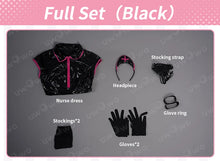 Load image into Gallery viewer, IN STOCK UWOWO Powerr/Makimaa Succubus Cosplay Costume Cosplay Powerr Makimaa Nurse Uniform Bodysuit Devil Halloween
