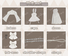 Load image into Gallery viewer, UWOWO Collab Series: Anime Soraaa Kasuganoo Casual Wear Cosplay Costume S-XL White Dress Halloween Costume
