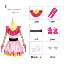 Load image into Gallery viewer, Anime OSHI NO KO Ai Hoshino Cosplay Costume Dress Lolita Skirt Pink Uniform Bunny  Hairpin ang wig Halloween Carnival Party Clot
