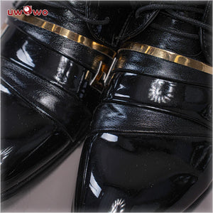 In Stock UWOWO Zhongli Cosplay Shoes Game Genshin Impact Geo Archon Morax Footwear Boots