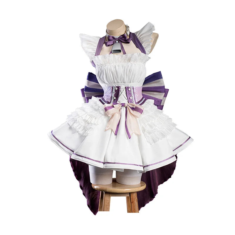 IN STOCK UWOWO Kashinoo Cosplay Game Azur Lanee IJN Kashinoo Maid Dress Cosplay Costume  Halloween Costume