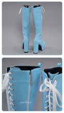 Load image into Gallery viewer, UWOWO Cosplay Shoes Universal Shoes Boots Black Blue White Rose High Tube Boots
