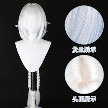 Load image into Gallery viewer, Synthetic Cosplay Wig Inspired By Game Girl-Ma-ra-ni, Realistic Scalp, Detachable Ponytail, Braided Headband, Clip on, Party
