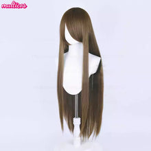 Load image into Gallery viewer, High Quality Anime 100Cm Long Staight Cosplay Wig Black White Red Pink Brown Gold Blue Blonde Purple Heat Resistant Hair Wigs
