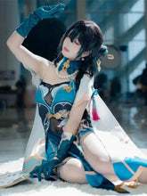 Load image into Gallery viewer, Honkai Star Rail Ruan Mei Cosplay Full Set - Uniform Outfit with Dress Shoes Wig And Prop for Complete Character Representation
