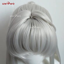 Load image into Gallery viewer, UWOWO Carlotta Wig Game Wuthering Waves WuWa Carlotta Montelli Cosplay Wig With Tonytail Long Hair Gray Hair
