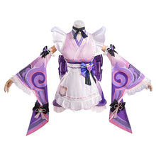 Load image into Gallery viewer, UWOWO Yumemizuki Mizuki Cosplay Collab Series: Game Genshin Impact Yumemizuki Mizuki Cosplay Costume With Fan
