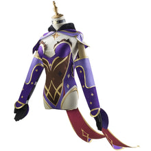 Load image into Gallery viewer, Anime Game Genshin Impact Mona Cosplay Kostum Women&#39;s Halloween Carnival Party Costume Wig Cosplay Uniform Sexy Dress

