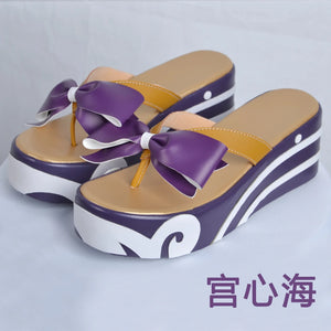 Genshin Impact Cosplay Sangonomiya Kokomi Game Cosplay Costumes Wig Shoes Hat Anime Suits Halloween Party Disfraz Mujer Women