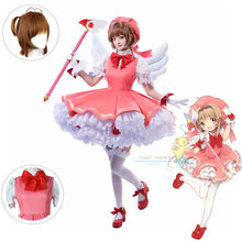 Load image into Gallery viewer, Sakura Cosplay Anime Sakura Cardcaptors Cosplay Costume Sakura Card Captor Role Play Uniform Halloween Party Costume for Women
