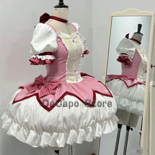Load image into Gallery viewer, Madoka Kaname Cosplay Costume Wig Puella Magi Madoka Magica Pink Lolilta Cute Dress Madoka Choker Shoes Anime Cosplay Outfits
