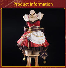 Load image into Gallery viewer, LAST BATCH UWOWO Sparkle Cosplay Game Honkai Star Rail Sparkle Maid Cosplay Costume with Bow Headwear Halloween Costume
