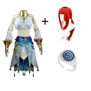 Genshin Nilou Niirou Cosplay Costume Full Set Wig Women Dancer Dress Carnival party Uniform Anime Halloween Costumes Outfits