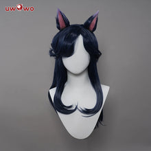 Load image into Gallery viewer, UWOWO Ahri Wig League of Legends/LOL: Midnight Ahri Nine Tailed Foxx Fur Cosplay Wig Long Purple Hair With Ears
