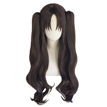 Load image into Gallery viewer, UWOWO Tohsakaa Rinn Cosplay Wig Ishtar Cosplay Wig Cosplay Wig 80cm Long Brown Double Tail
