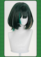 Load image into Gallery viewer, UWOWO Nefer Wig Game Genshin impact Nefer Cosplay Wig Short Hair Green Hair Halloween Wig
