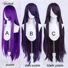 Load image into Gallery viewer, 73 Colors 100cm Long Straight Cosplay Wig Anime Compatible Universal Omopinenet Heat Resistant Synthetic Hair Wigs + Wig Cap
