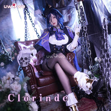Load image into Gallery viewer, UWOWO Clorinde Cosplay Collab Series: Genshin Impact Clorinde Cosplay Costume Fontaine Cosplay Dress Halloween Costume
