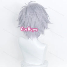 Load image into Gallery viewer, Kaworu Nagisa Cosplay Wig 32cm Silver Gray Wig Cosplay Anime Cosplay Wigs Heat Resistant Synthetic Wigs for Halloween Costume
