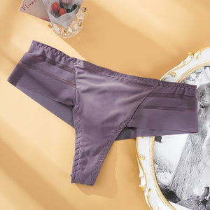 G-String Women&#39;s Panties Seamless Perspective Underwear Women See-Through Thong Underpants Girls Intimates Lingerie M-XXL