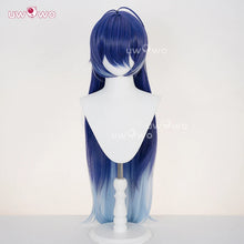 Load image into Gallery viewer, UWOWO Flins Wig Game Genshin impact Flins Cosplay Wig Kyryll Chudomirovich Flins Wig Long Hair Blue Hair Halloween Wig
