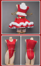 Load image into Gallery viewer, IN STOCK UWOWO Mikku Cosplay Christmas Outfit 2023 Cosplay Costume Red Dress Cute Role Play
