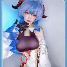 Load image into Gallery viewer, Game Genshin Impact Cosplay Ganyu Costume Shoes Horns Wig Cosplay Anime Game Gan Yu Women Outfit Anime Halloween Party Fancy
