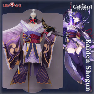 In Stock UWOWO Raiden Shogun Cosplay Baal Costume Game Genshin Impact Inazuma Halloween Christmas Costume Outfit Dress