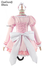 Load image into Gallery viewer, Game Chocola Nekopara Cosplay Costume Clothes Wig Vanilla Suit Cat Girl Maid Costume Lolita Women Skirt Lovable Pink Blue Color

