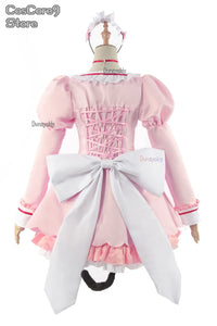 Game Chocola Nekopara Cosplay Costume Clothes Wig Vanilla Suit Cat Girl Maid Costume Lolita Women Skirt Lovable Pink Blue Color