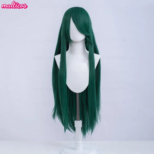High Quality Anime 100Cm Long Staight Cosplay Wig Black White Red Pink Brown Gold Blue Blonde Purple Heat Resistant Hair Wigs